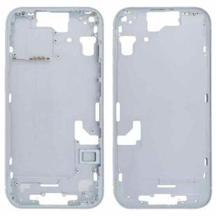 For iPhone 15 Middle Frame Bezel Plate with Side Keys + Card Tray, Version:China Version(Blue)
