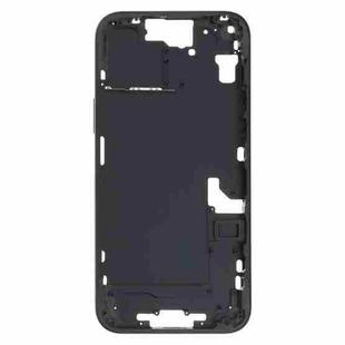 For iPhone 15 Plus Middle Frame Bezel Plate with Side Keys + Card Tray, Version:CE EU Version(Black)