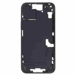 For iPhone 15 Plus Middle Frame Bezel Plate with Side Keys + Card Tray, Version:China Version(Black)