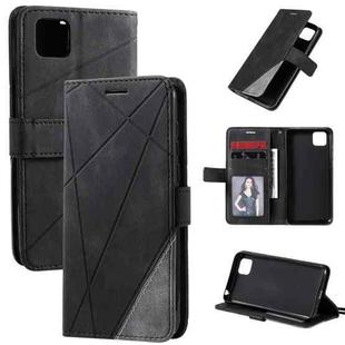 For Huawei Y5p / Honor 9s Skin Feel Splicing Horizontal Flip Leather Case with Holder & Card Slots & Wallet & Photo Frame(Black)