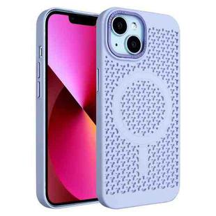 For iPhone 13 Ice Feeling Cooling MagSafe Magnetic Phone Case(Light Purple)