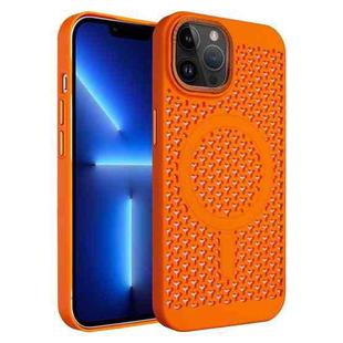 For iPhone 13 Pro Ice Feeling Cooling MagSafe Magnetic Phone Case(Orange)