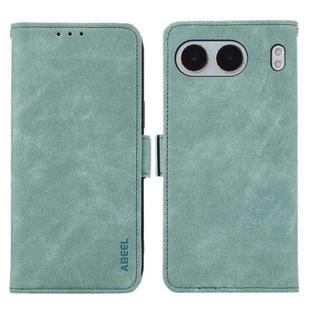 For OnePlus Nord 4 ABEEL Frosted Magnetic RFID Leather Phone Case(Cyan)