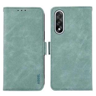 For OnePlus Nord 5 / Ace 5 Ultra ABEEL Frosted Magnetic RFID Leather Phone Case(Cyan)