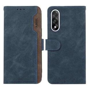 For OnePlus Nord 5 / Ace 5 Ultra ABEEL Color Block Magnetic RFID Leather Phone Case(Blue-Brown)