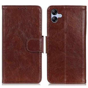 For Samsung Galaxy A07 5G Nappa Texture Horizontal Flip Leather Phone Case(Brown)