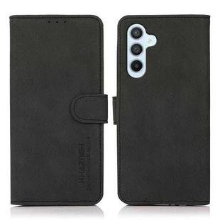For Samsung Galaxy A17 5G KHAZNEH Matte Texture Leather Phone Case(Black)