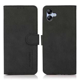 For Samsung Galaxy A07 5G KHAZNEH Matte Texture Leather Phone Case(Black)