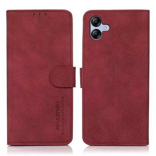 For Samsung Galaxy A07 5G KHAZNEH Matte Texture Leather Phone Case(Red)