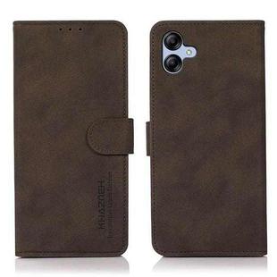 For Samsung Galaxy A07 5G KHAZNEH Matte Texture Leather Phone Case(Brown)