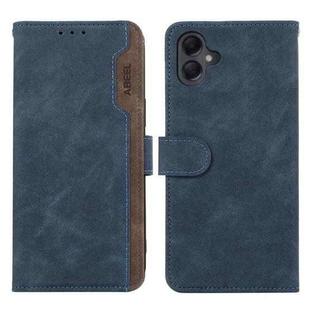 For Samsung Galaxy A06 4G ABEEL Color Block Magnetic RFID Leather Phone Case(Blue-Brown)