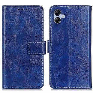 For Samsung Galaxy A07 5G Retro Crazy Horse Texture Leather Phone Case(Blue)