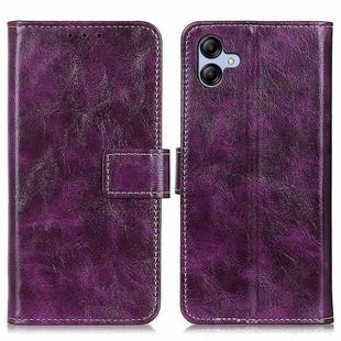 For Samsung Galaxy A07 5G Retro Crazy Horse Texture Leather Phone Case(Purple)