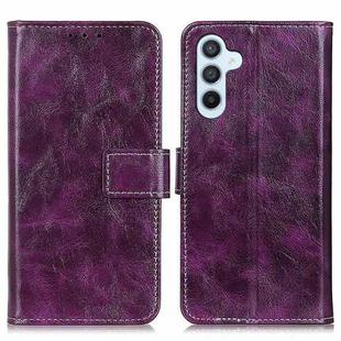 For Samsung Galaxy A17 5G Retro Crazy Horse Texture Leather Phone Case(Purple)