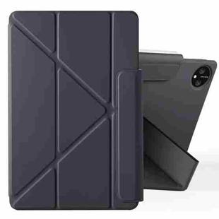 For Honor MagicPad 2 12.3 Fixed Buckle Magnetic Deformation Leather Tablet Case(Black)