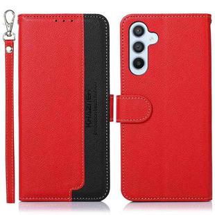 For Samsung Galaxy A17 5G KHAZNEH Litchi Texture Leather RFID Phone Case(Red)