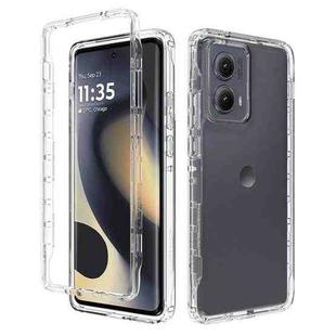 For Motorola Edge 5G 2024 Clear TPU Hybrid PC Shockproof Phone Case(Transparent)