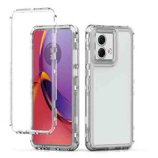 For Motorola Moto G84 5G Clear TPU Hybrid PC Shockproof Phone Case(Transparent)