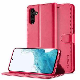 For Samsung Galaxy S24 FE 5G LC.IMEEKE Calf Texture Leather Phone Case(Red)