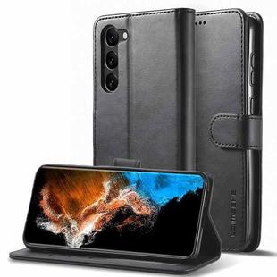 For Samsung Galaxy S25 5G LC.IMEEKE Calf Texture Leather Phone Case(Black)