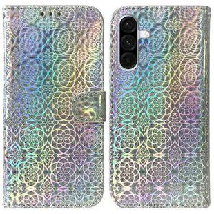 For Samsung Galaxy A36 5G / A56 5G Colorful Magnetic Buckle Leather Phone Case(Silver)