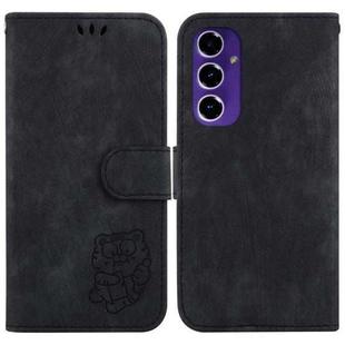 For Samsung Galaxy A16 5G Little Tiger Embossed Leather Phone Case(Black)