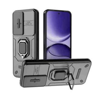 For Redmi Turbo 4 Pro 5G Sliding Camshield TPU + PC Shockproof Phone Case with Holder(Black)