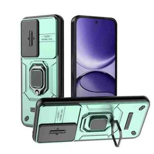 For Redmi Turbo 4 Pro 5G Sliding Camshield TPU + PC Shockproof Phone Case with Holder(Green)