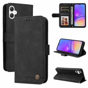 For Samsung Galaxy A06 4G Skin Feel Life Tree Metal Button Leather Phone Case(Black)