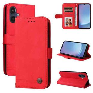 For Samsung Galaxy A25 5G Japan Version / A25e Skin Feel Life Tree Metal Button Leather Phone Case(Red)