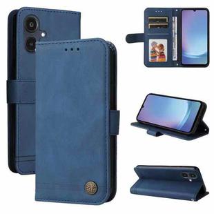 For Samsung Galaxy A25 5G Japan Version / A25e Skin Feel Life Tree Metal Button Leather Phone Case(Blue)