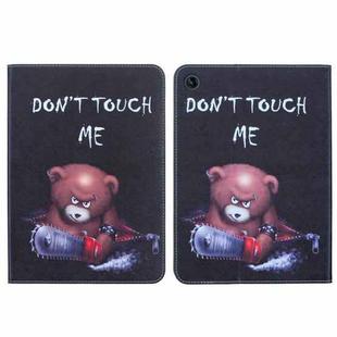 For Lenovo Tab M10 10.1 Gen 3rd Colored Drawing Leather Tablet Case(Bear)