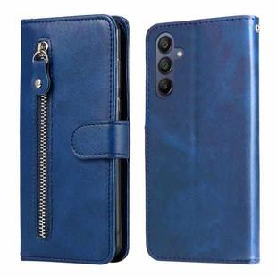 For Samsung Galaxy A16 5G Fashion Calf Texture Zipper Leather Phone Case(Blue)