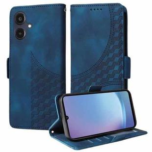 For Samsung Galaxy A25 5G Japan Version / A25e Embossed Rhombus Starry Leather Phone Case(Blue)