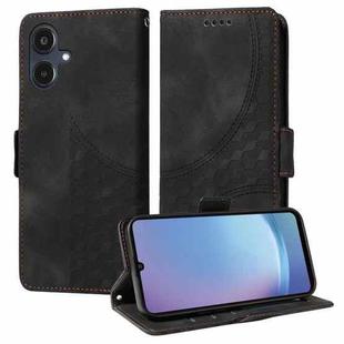 For Samsung Galaxy A25 5G Japan Version / A25e Embossed Rhombus Starry Leather Phone Case(Black)