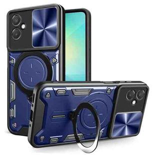 For Samsung Galaxy A06 5G CD Texture Sliding Camshield Magnetic Holder Phone Case(Blue)