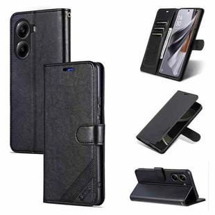 For Redmi Turbo 4 / Xiaomi Poco X7 Pro AZNS Sheepskin Texture Flip Leather Phone Case(Black)