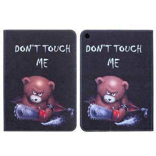 For Samsung Galaxy Tab A9+ Colored Drawing Leather Tablet Case(Bear)