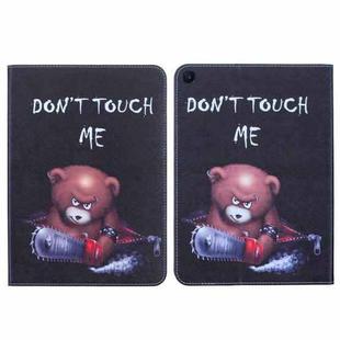 For Samsung Galaxy Tab S6 Lite 2024 Colored Drawing Leather Tablet Case(Bear)