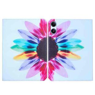 For Xiaomi Redmi Pad Pro 12.1 Colored Drawing Leather Tablet Case(Sun Flower)