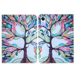 For Xiaomi Redmi Pad SE Colored Drawing Leather Tablet Case(Life Tree)