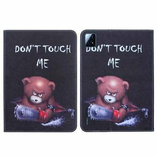 For Xiaomi Pad 6S Pro 12.4 Colored Drawing Leather Tablet Case(Bear)