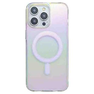 For iPhone 15 Pro Gradient Color MagSafe Airbag Full Coverage Phone Case(Rainbow)