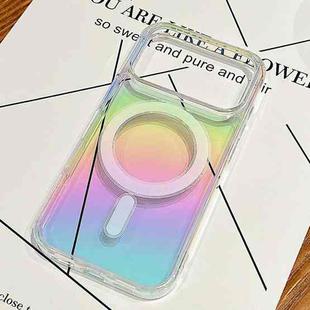 For iPhone 17 Pro Gradient Color MagSafe Airbag Full Coverage Phone Case(Rainbow)
