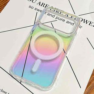 For iPhone 17 Pro Max Gradient Color MagSafe Airbag Full Coverage Phone Case(Rainbow)