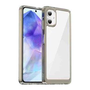 For Samsung Galaxy A06 4G Colorful Series Acrylic Hybrid TPU Phone Case(Transparent Grey)