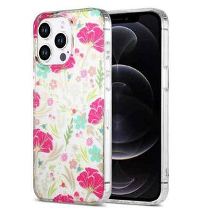 For iPhone 12 Pro Dual-side Laminating IMD PC Hybrid TPU Phone Case(Cop-rose)