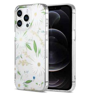 For iPhone 12 Pro Dual-side Laminating IMD PC Hybrid TPU Phone Case(White Daisy)