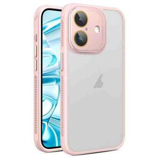 For iPhone 16 Plus Side Cooling Skin Feel Frosted Phone Case(Pink)