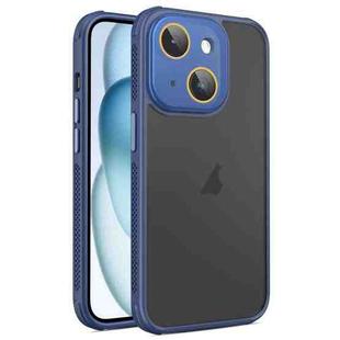 For iPhone 15 Side Cooling Skin Feel Frosted Phone Case(Blue)